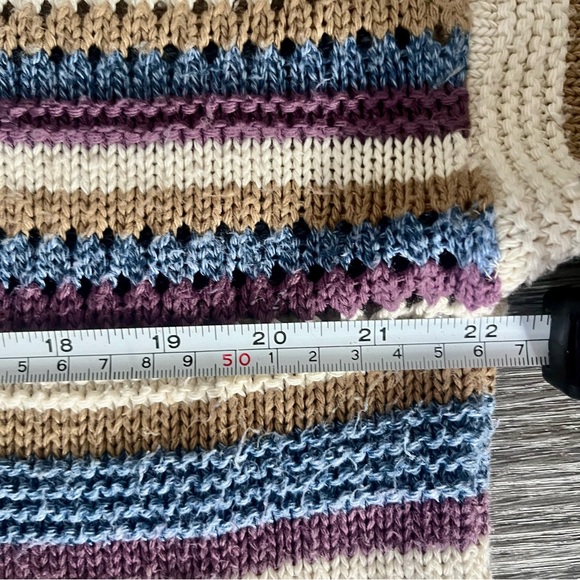 Vintage Cape Cod Sportswear 80s 90s Striped Knit Short Sleeve Shirt Top Medium - Picture 6 of 8